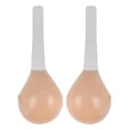 thumbnail image 2 of TrendVibe365 Backless Bra Womens Plus Size Sticky Silicone Invisible Underwire Push up Seamless Bralette Backless Full Coverage Cute Shapewear Brown DD, 2 of 5