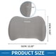 thumbnail image 4 of Almohada de Soporte Lumbar para Automóvil Única y Transpirable, Almohada de Cabeza de Cuello de Espuma Viscoelástica, Diseño Ergonómico 23x31x12.5cm Gris 1 Juego, 4 of 6