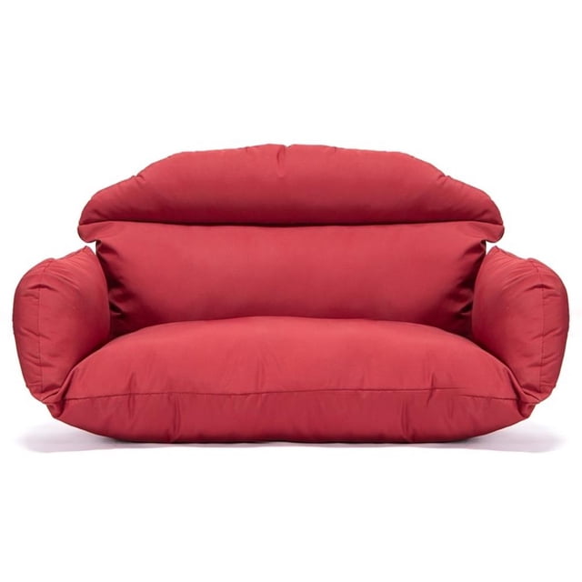 Afuera Living Coussin de Chaise Balançoire Oeuf Double pour 2 Personnes, Rouge