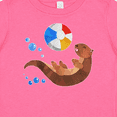 thumbnail image 4 of Inktastic Cute Otter and Beachball Boys or Girls Baby T-Shirt, 4 of 5