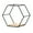 Black, variant on Gold Modern Gold Hexagonal Wall Mounted Floating Shelf For Home Decor #212y6