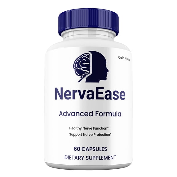 NervaEase Capsules, Advanced Maximum Strength Pills Cognitive and Brain, Nerva Ease Supplement for Clarity and Focus (1 Pack)