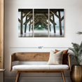 thumbnail image 3 of Elephant Stock Wrightsville Crystal Pier Wall Art - Horizontal Multi Panel Canvas - Hallway Wall Decor - Nautical Multi Panel - Gray And Blue Decor - 45" x 28", 3 of 8