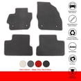 thumbnail image 2 of Ikon Motorsports Compatible with 10-13 Mazda 3 OE Factory Style Gray Nylon Carpet Car Floor Mats Front Rear 4pcs, 2 of 9