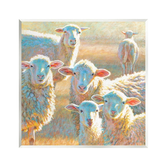 Modern Country Sheep Farm Animals Animals & Insects Painting Unframed Art Print Wall Art