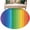 Yellow, variant on Colorful Striped Ombre Round Area Rug 5Ft Washable Circle Rugs for Living Room Bedroom, Rainbow Stripes Modern Abstract Art Non-Slip Carpet Floor Mats Indoor Outdoor Carpet Runner Home Decor