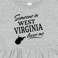 thumbnail image 4 of Inktastic Someone in West Virginia Loves Me Girls Baby Dress, 4 of 5