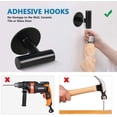 thumbnail image 3 of Gancho de pared para baño de acero inoxidable, toallero autoadhesivo para cocina, sala de estar y oficina, resistente al óxido e impermeable, 3 of 5