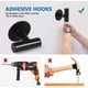 thumbnail image 3 of Gancho de pared para baño de acero inoxidable, toallero autoadhesivo para cocina, sala de estar y oficina, resistente al óxido e impermeable, 3 of 5