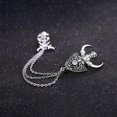 thumbnail image 2 of Punk Skeleton Chain Brooch Pin Suit Lapel Pin Halloween Brooch Jewelry for Men, 2 of 4