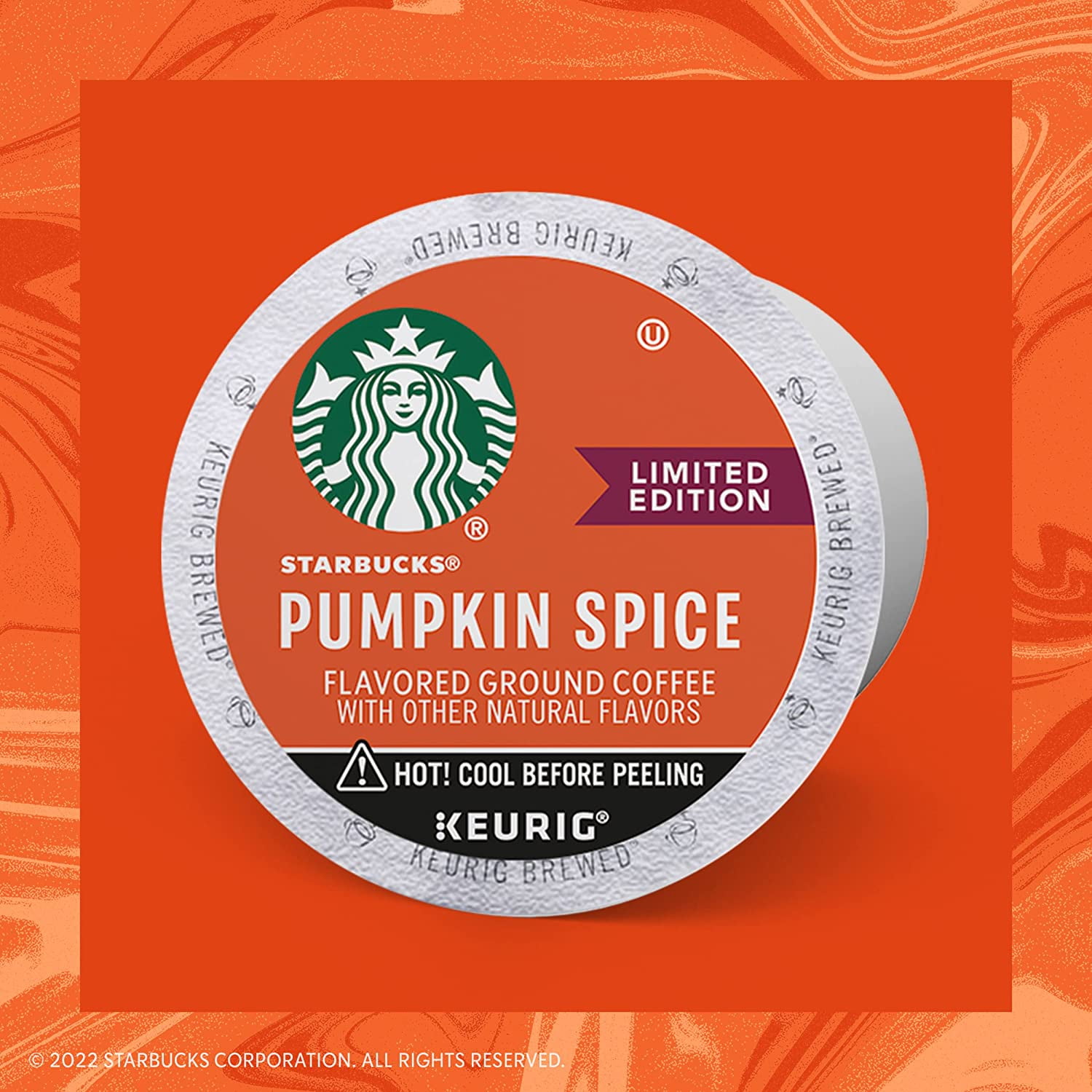 Starbucks K Cup Coffee Pods — Light Roast Coffee — Pumpkin Spice — Fall Limited Edition — 1 box (10 pods) (Pack of 2)