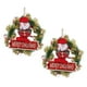 thumbnail image 4 of uds corona de Papá Noel 10,6x10,6 pulgadas corona de puerta navideña de plástico reutilizable para pared de ventana del hogar, 4 of 14