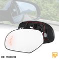thumbnail image 2 of Uxcell Car Rearview Left Right Side Heated Mirror Glass Replacement W/ Backing Plate for GMC Sierra 3500 HD 2007-2014 Right Side, 2 of 6