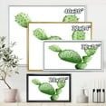 thumbnail image 4 of Designart 'Close Up Green Southwestern Cactus' Tropical Framed Canvas Wall Art Print, 4 of 5