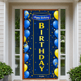 thumbnail image 6 of Blue and Gold Happy Birthday Banner with Balloon Star Elements Party Decoration Backdrop for Birthday Party Celebrations Photography Props Party Supplies, 6 of 7