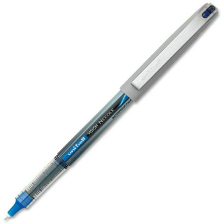 uni-ball Vision Needle Roller Ball Stick Liquid Pen, Fine- Blue Ink (12 per Pack)