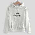 thumbnail image 4 of Besolor Womens Tracksuit 2 Piece Outfits Workout Sets Heart Printed Long Sleeve Hooded Sweatshirt Jogger Pant Matching Set, 4 of 4