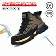 thumbnail image 3 of ywluxe High-Top Steel Toe & Composite Toe Work Shoes for Men - Oil-Resistant, Anti-Slip Rubber Outsole, Puncture Proof & Wear-Resistant, 3 of 10