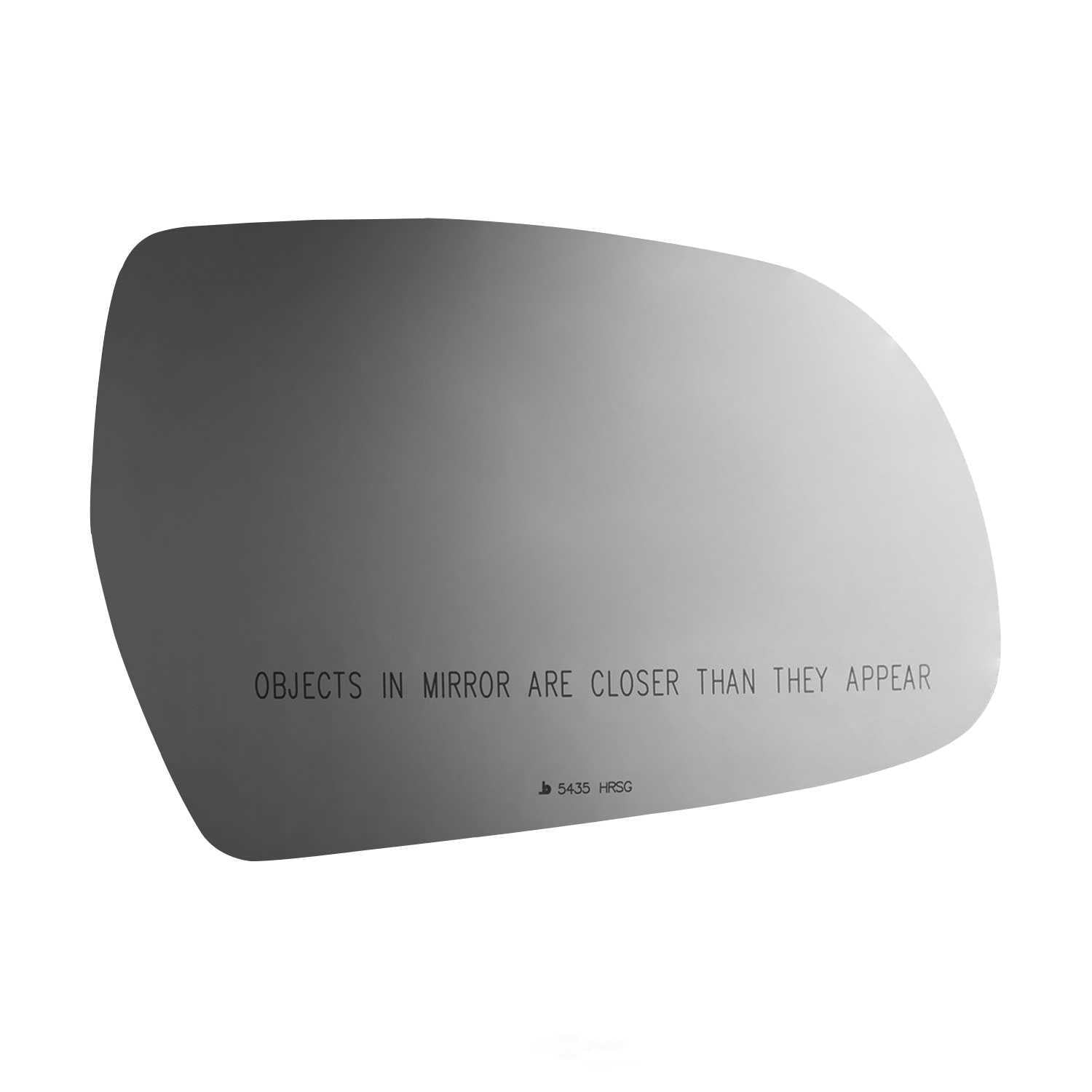 Burco Side View Mirror Replacement Glass with Motor Mount Plate - Clear Glass - 5435HRSG