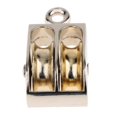 thumbnail image 2 of Heavy-duty Fixed Eye Pulley Sheave Hanging Rigging Rope Hoist Lifting Double Wheel Diameter Options 13/25/40mm 13mm, 2 of 7