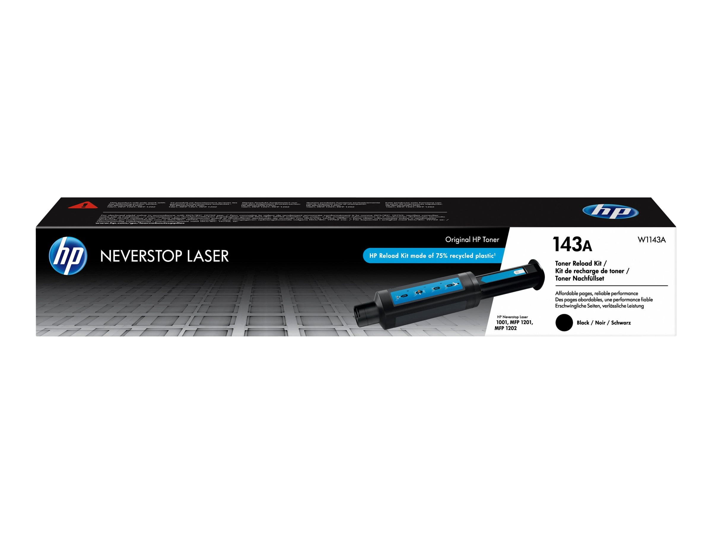 HP 143A Reload Kit - Black - toner refill - for Neverstop 1001, 1202; Neverstop Laser 1000, MFP 1200, MFP 1201, MFP 1202