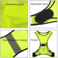 thumbnail image 3 of Chaleco reflectante para correr o andar en bicicleta (mujeres y hombres, con bolsillos, equipo para trotar, andar en bicicleta, caminar) Cintura ajustable oso de fresa vestir, 3 of 5