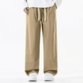 thumbnail image 4 of Styesk Men's Pants Men's Solid Color Pocket Work Pants Straight Leg Pants, 4 of 6