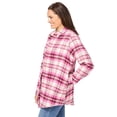 thumbnail image 3 of Woman Within Plus Size Fleece Flannel Snap-Front Shirt, 3 of 6