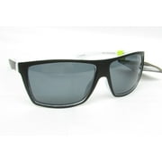 Foster Grant POLARIZED Square Black & White Sunglasses 100%UVA-UVB