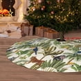 thumbnail image 6 of Qekee Jungle Animals print Christmas Tree Skirt Red Tree Skirt Winter Tree Skirt for Red Christmas Indoor Outdoor Decorations-36", 6 of 7