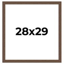 28x29 Frame Brown Farmhouse Solid Wood Picture Frame Width 1.5 Inches | Interior Frame Depth 0.5