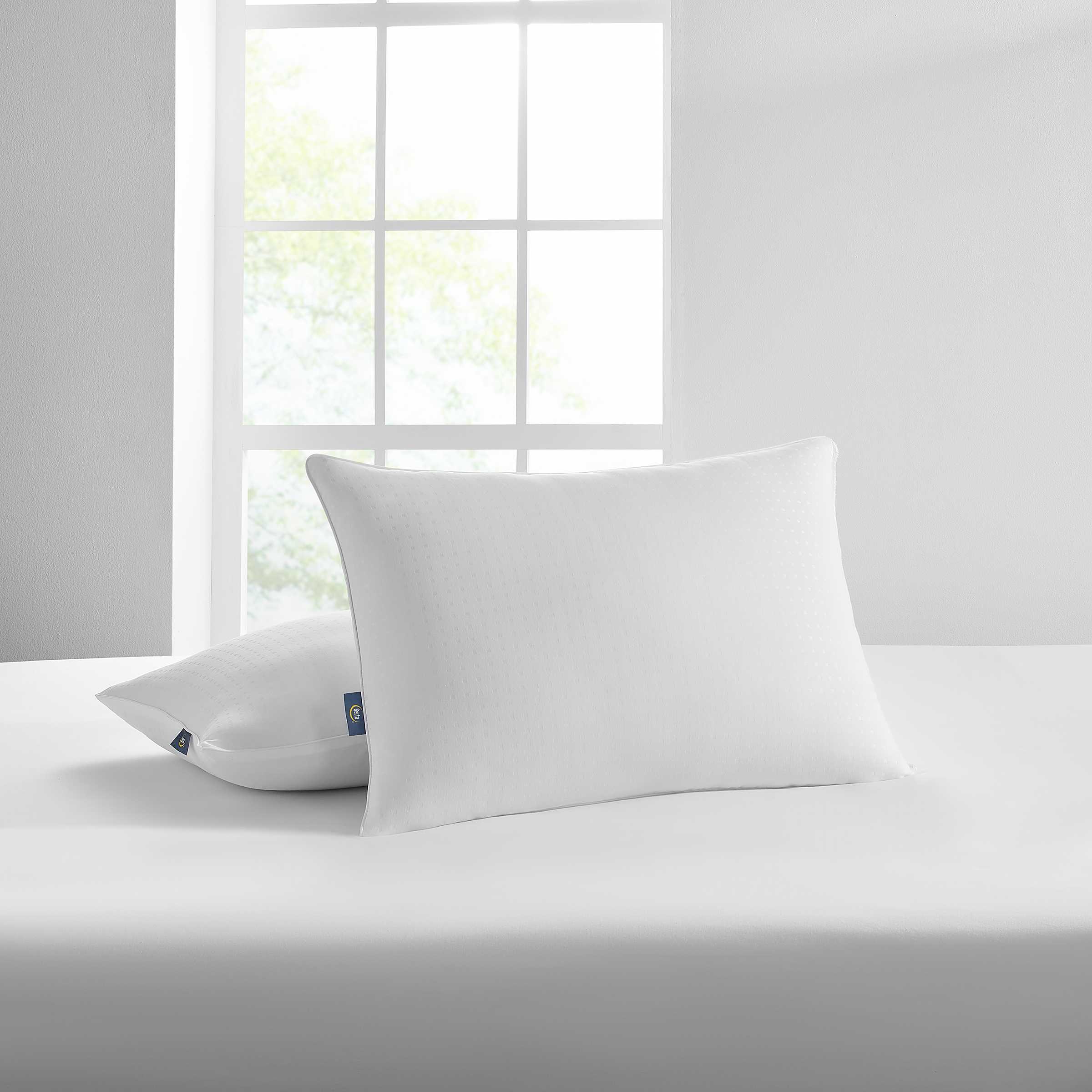 Serta Sertapedic Won't Go Flat White Pillow, 2 Count - image 4 of 5