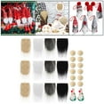 thumbnail image 3 of 4x Faux Pre-Cut Gnome Beard Christmas Faux Fabric Small Unfinished Wooden Balls for Gnome Nose DIY Dwarf Dolls Christmas Party Cosplay Supplie, 3 of 4