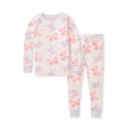 Burt's Bees Baby Organic Cotton Baby, Toddler & Girl Pajama Tee and Pant Set, Sizes 12 Months-7 Years