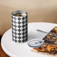 thumbnail image 3 of 20oz Coffee Tumblers Black and White Checkerboard Checkered Pattern Stainless Steel Vacuum Insulated Travel Tumbler Coffee Cups Mug with Lid and Straw with Cleaning Brush for Cold & Hot Drinks, 3 of 5