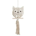 thumbnail image 5 of Guiexla Owl Macrame Wall Hanging Decor for Living Room Office Bedroom Hand Woven Boho Tapestry Owl Markaf Wall Art Crafts, 5 of 8
