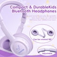 thumbnail image 2 of Auriculares Bluetooth Vinamass E63 Kids 30H Playtime Morados, 2 of 8