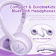 thumbnail image 2 of Auriculares Bluetooth Vinamass E63 Kids 30H Playtime Morados, 2 of 8
