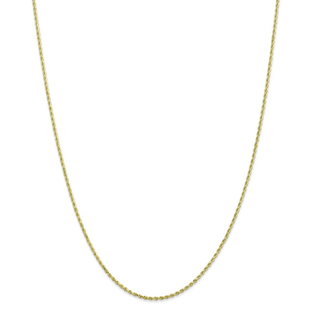 Chaîne de Corde Diamantée 10K de 1,75 Mm (Poids: 3,92 Grammes, Longueur: 20 Pouces)