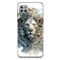 thumbnail image 1 of MUNDAZE Motorola One 5G Ace Abstract Lion Sculpture Shockproof Clear Hybrid Protective Phone Case Cover, 1 of 5