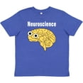 thumbnail image 3 of Inktastic Neuroscience Brain White Text Youth T-Shirt, 3 of 5