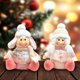 thumbnail image 3 of Figura de elfo sentado para muñeca, regalo de Año Nuevo, Navidad, juguete, Orna de escritorio, 2022, 3 of 5