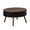 Black+Brown | 31.5-Inch, variant on GZXS Modern Boho Round End Table, Two-Tone Accent Side Table with Carved Top, Sturdy Solid Wood Legs, 100 lbs Load Capacity, Easy Assembly, 15.75" Dia x 22.05" H, Black+Brown