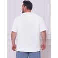 thumbnail image 3 of DARING DIVA Men's 100% Cotton Short Sleeves T-Shirt 3XL White, 3 of 7