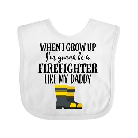 

Inktastic Future Firefighter Like Daddy Gift Baby Boy or Baby Girl Bib