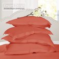 thumbnail image 6 of (3 pack) Nestl Pillow Sham Set of 2, Premium 1800 Series Double Brushed Bed Pillow Cases, Orange, Standard 20" X 26", 6 of 6