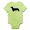 Kiwi, variant on CafePress - Dachshund Silhouette Baby Light Bodysuit - Baby Light Bodysuit, Size Newborn - 24 Months