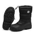 thumbnail image 4 of Bocca Boys Waterproof Snow Boots Black Slip Resistant Winter Boots 3M, 4 of 5