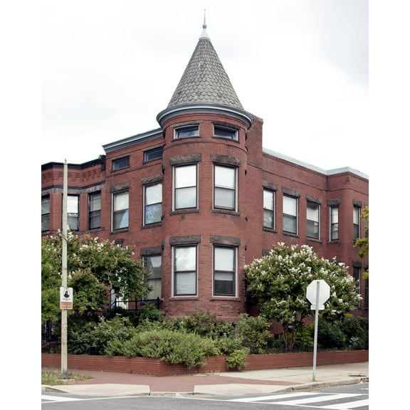 Print: Row Houses At The Corner Of 8th And C St., SE, Washington, D.C.