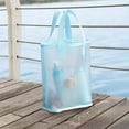 thumbnail image 2 of Ruziyoog Beach Bags Waterproof Sandproof Mesh Beach Bag for Swim Pool Bag Beach Tote Bag Toy Tote Bag Grocery Storage Net Bag Light Bule 6.3X3.94X9.45In, 2 of 7